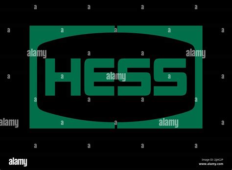 Hess Corporation, Logo, Black background Stock Photo - Alamy