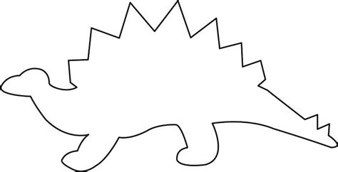 Stegosaurus Dinosaur Outline Template | Image Gallery stegosaurus template | Dinosaur outline ...