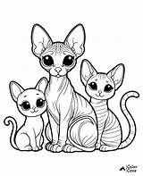 20 Free Sphynx Cat Coloring Pages – The Color Cove sketch template