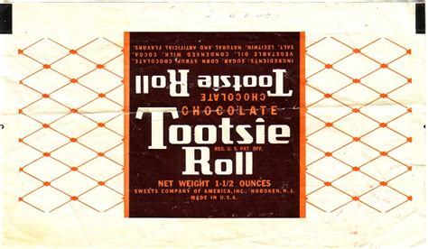 1940s Tootsie Roll – Candy Wrapper Archive