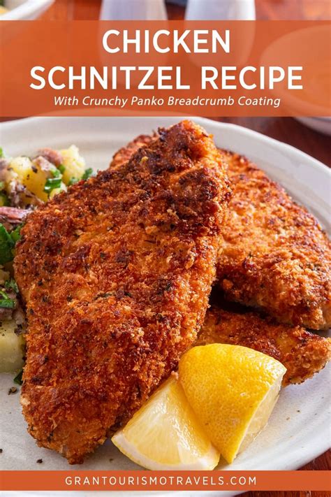 Chicken Schnitzel Recipe with Crunchy Panko Breadcrumbs | Recipe | Schnitzel recipes, Chicken ...