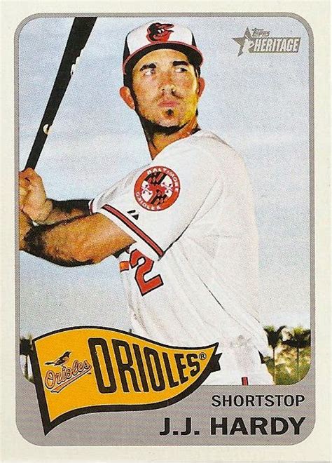 Orioles Card "O" the Day: J. J. Hardy, 2014 Topps Heritage #410