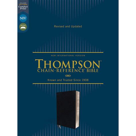 NIV, THOMPSON CHAIN-REFERENCE BIBLE, Bonded Leather, Black, Red Letter