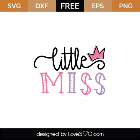 Little Miss SVG Cut File - Lovesvg.com