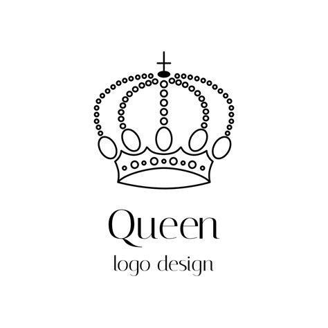 Crown vector icon logo design isolated on white background. King or ...