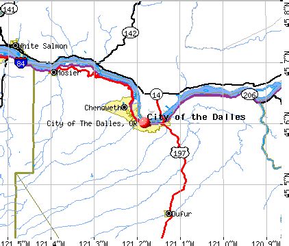 The Dalles Oregon Map | Zone Map