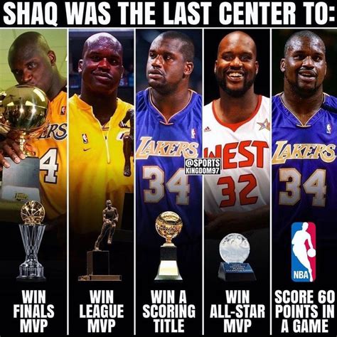 Shaq O'Neal Was The Last Center To Win Finals MVP, League MVP, Scoring ...