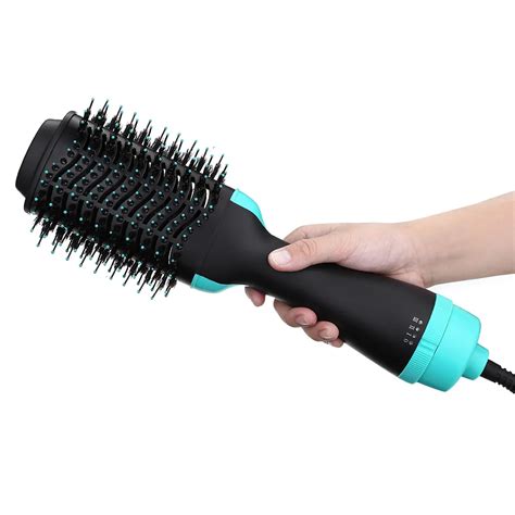 Electric Hair Dryer Brush Hair Styling Dryer Curler Electric Ions ...