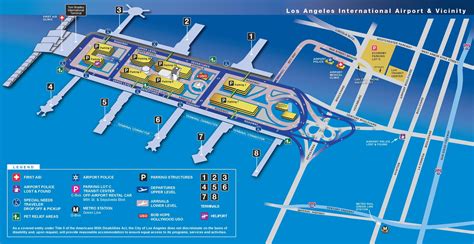 Los Angeles airport map