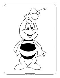 Maya the Bee Willy Coloring Pages