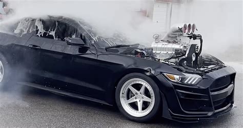 This 1500-HP Ford Mustang Burnout Monster Was Too Much To Handle