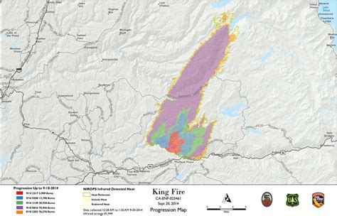 King Fire Map for 20 September 2014 | Map issued by Cal Fire… | Flickr