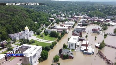 Vermont hit by 2nd day of floods as muddy water reaches the tops of parking meters in capital ...