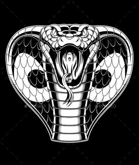 Evil Cobra | Cobra tattoo, Snake tattoo design, Vector illustration