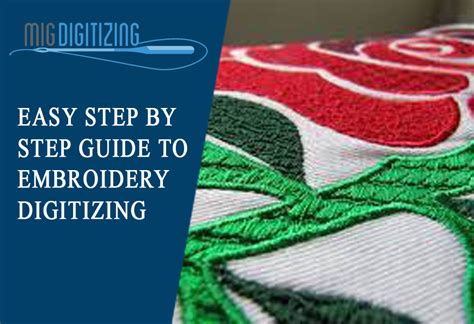 Easy Step by Step Guide to Embroidery Digitizing