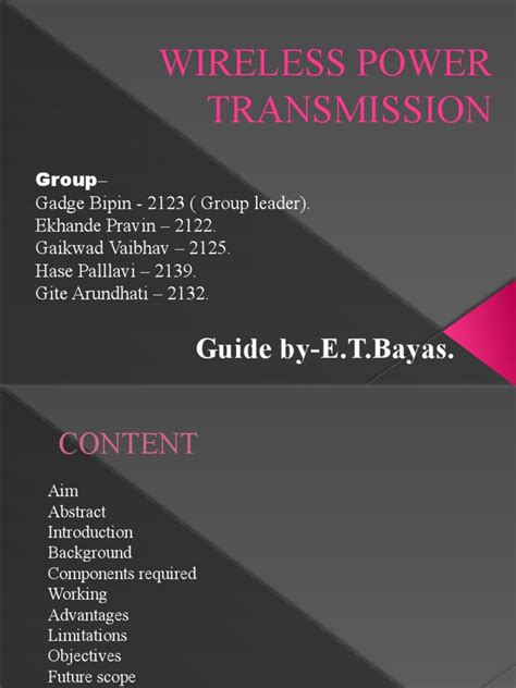 Wireless Power Transmission | PDF