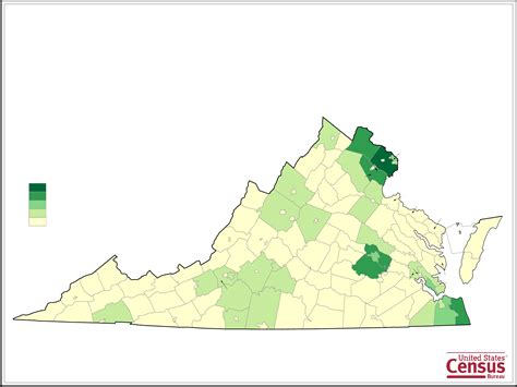 Virginia County Population Map Free Download