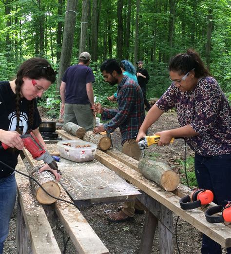 Mushroom Log Inoculation Station @ GreenTree Farm to Garden Days ...