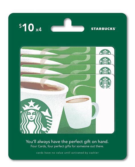 $40 worth of Starbucks Gift Cards, Multipack of 4 - $10 [Ends on Feb 18, 2017 11:59 PM PST ...