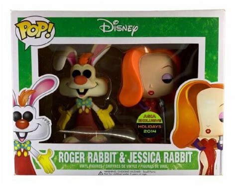 Funko POP! Disney Roger Rabbit & Jessica Rabbit 2-Pack Exclusive ...