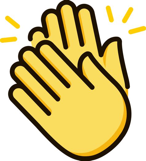 clapping hands icon emoji sticker 29200528 PNG