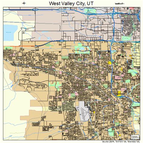 West Valley City Utah Street Map 4983470