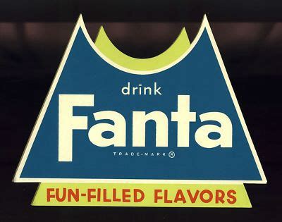 Vintage FANTA sign decal OLD STOCK 1960s | #131303000