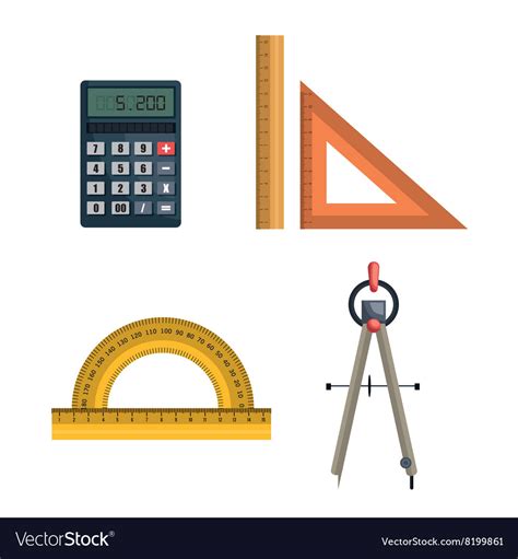 Architecture tools design Royalty Free Vector Image