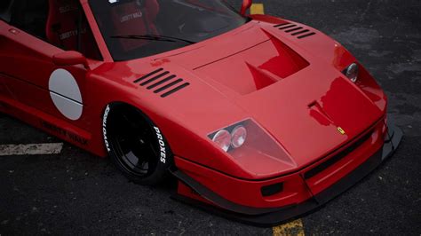 Ferrari F40 With Widebody Kit Teased Ahead Of Tokyo Auto Salon