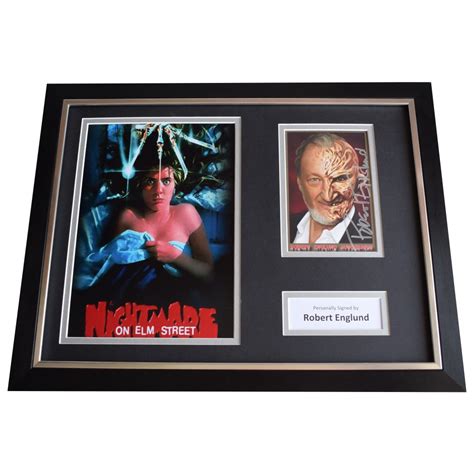 Robert Englund SIGNED FRAMED Photo Autograph 16x12 display Nightmare on Elm St Perfect Gift ...