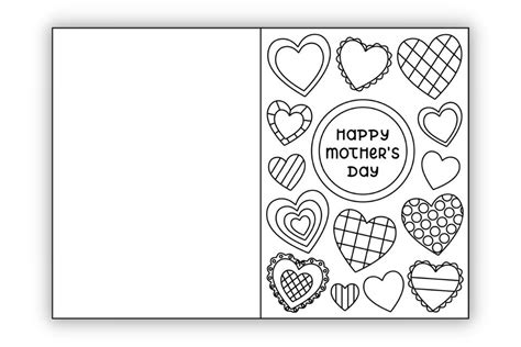 Free Printable Mother's Day Coloring Card for Kids - The Craft-at-Home Family