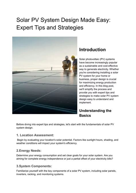 PPT - PV Solar Design And Drafting Services in USA PowerPoint ...