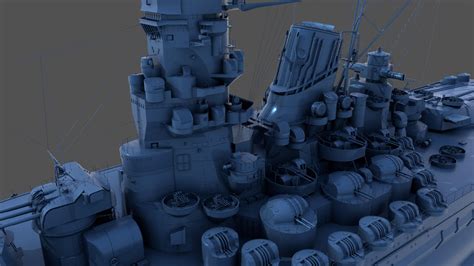 Battleship Yamato 1/200 Scale - 3D Model by Carlo Cestra