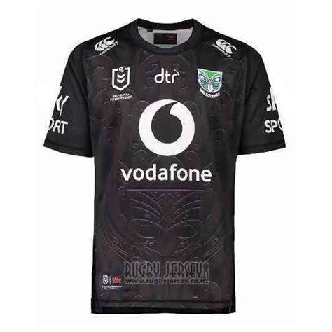 New Zealand Warriors Rugby Jersey 2021 Black | RUGBYJERSEY.CO.NZ