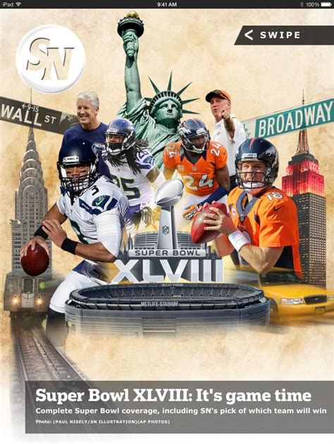 Super Bowl XVLIII Seattle Seahawks vs Denver Broncos | Seattle seahawks ...