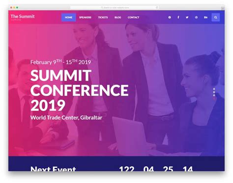 42 Best Free Event Website Templates That Event Managers Will Love