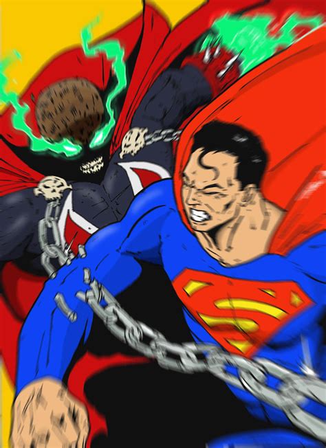 Superman vs. Spawn by BlakArtis17 on deviantART