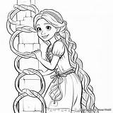 Disney Princess Rapunzel Coloring Page sketch template