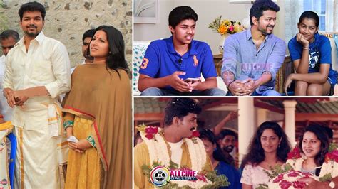 Actor Vijay Family Photos with Wife Sageetha, Son Jason Sanjay, Daughter Divya, Father, Mother ...