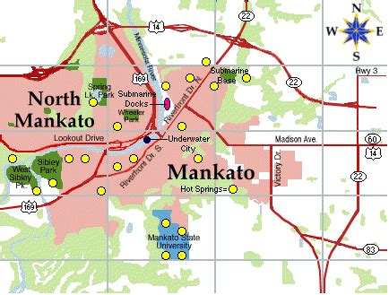 Mankato, MN Map