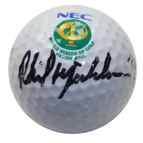 Lot Detail - Phil Mickelson Signed NEC World Series of Golf Logo Golf ...