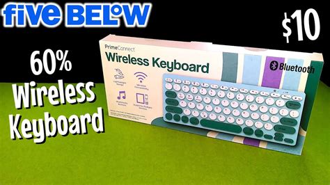 $10 60% Wireless Keyboard from PrimeConnect | Five Below Review - YouTube