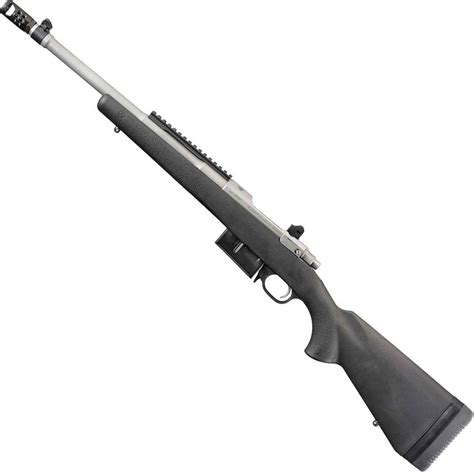 Ruger Scout Matte Stainless Bolt Action Rifle - 450 Bushmaster - Black ...