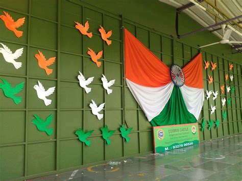 Backdrop ideas, Stage decoration, Celebration of republic day stage decoration - Modern Design ...