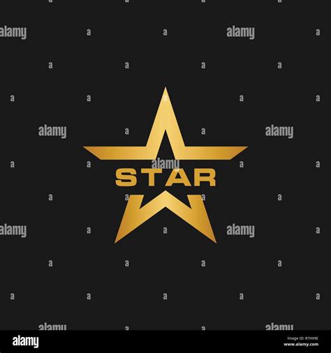 Golden star logo design template vector Stock Vector Image & Art - Alamy