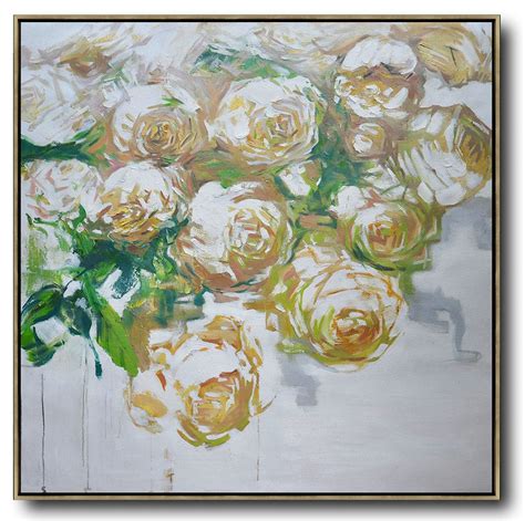 Oversized Canvas Art On Canvas,Abstract Flower Oil Painting Large Size ...