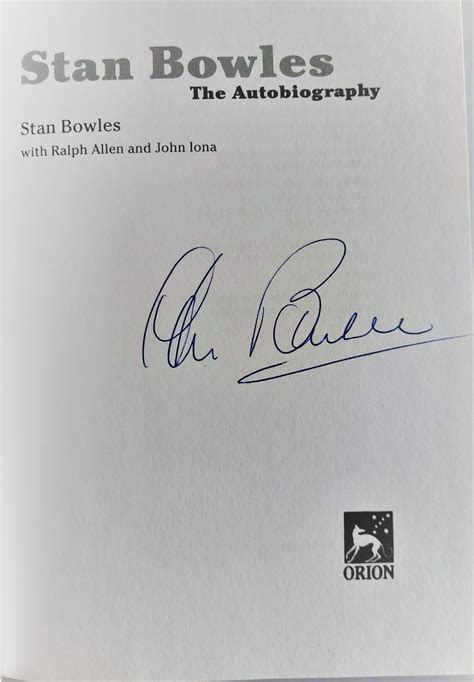 Stan Bowles: The Autobiography by Bowles, Stanley: Very Good Hardcover ...