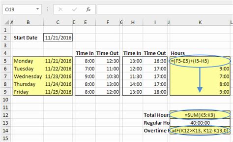 50 Calculate Time Card In Excel – Ufreeonline Template