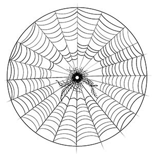 Spider web coloring pages – Coloring corner