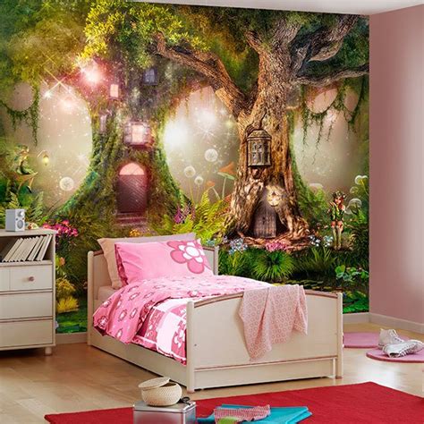 Wall mural Tree Houses of the Fairies | MuralDecal.com